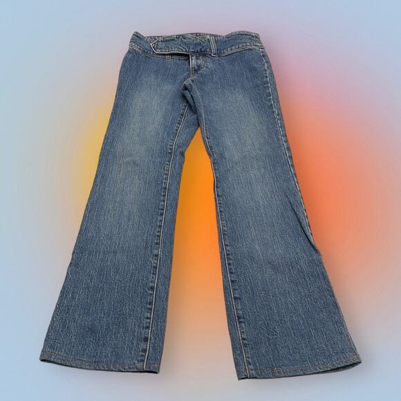 GAP Women’s 1 (juniors) Rear Center Leg Hem Blue Jesns - Picture 2 of 4